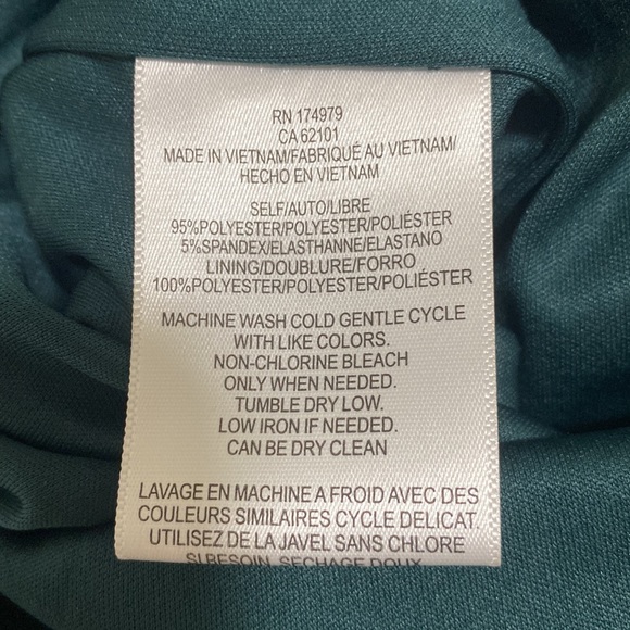 BCBGMaxAzria Gathered Popover Cocktail Mini Dress - Jade Emerald Green - Picture 11 of 12